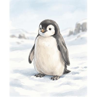 Cute Penguin Snow