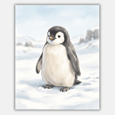 Cute Penguin Snow