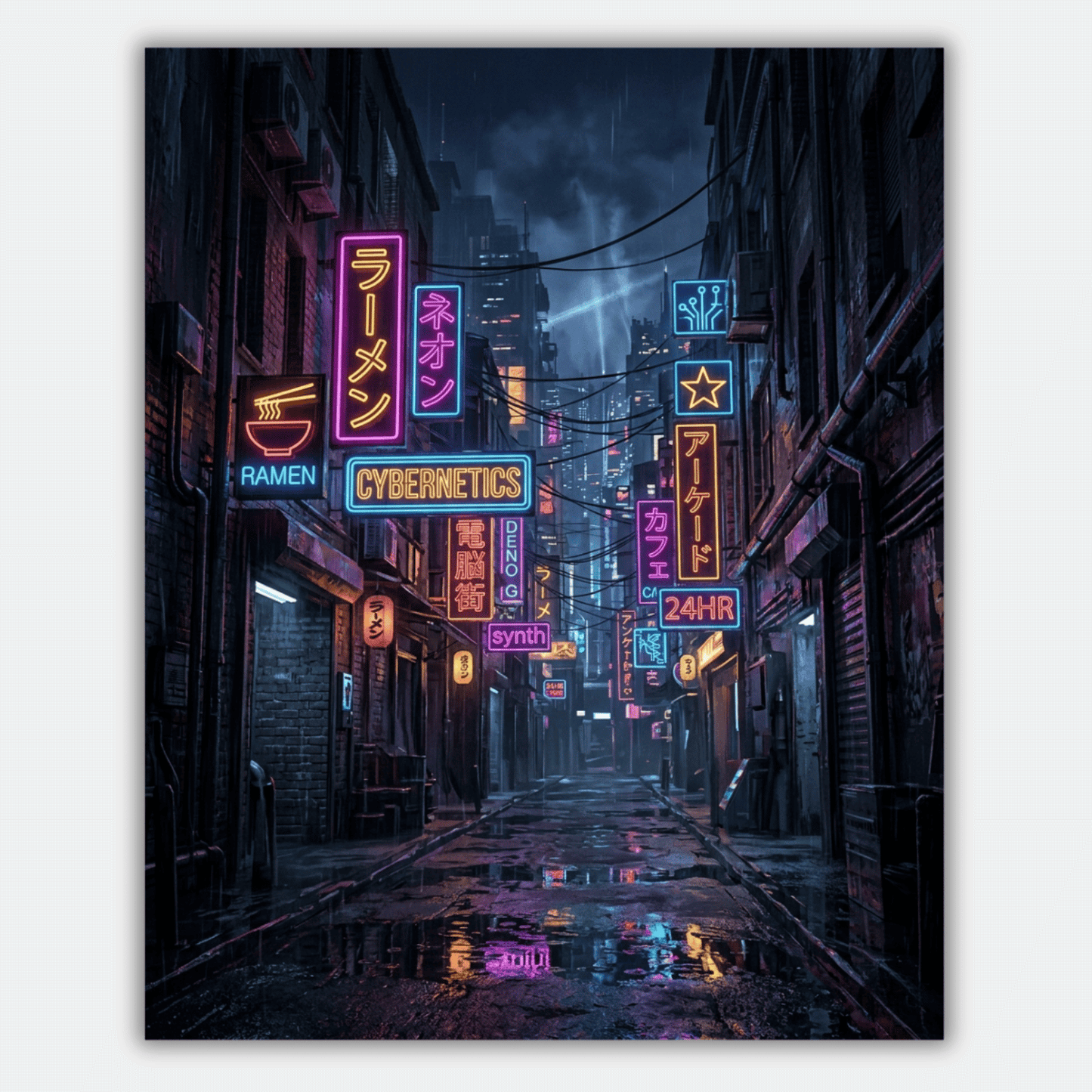Cyberpunk Alley PicturaNumbers