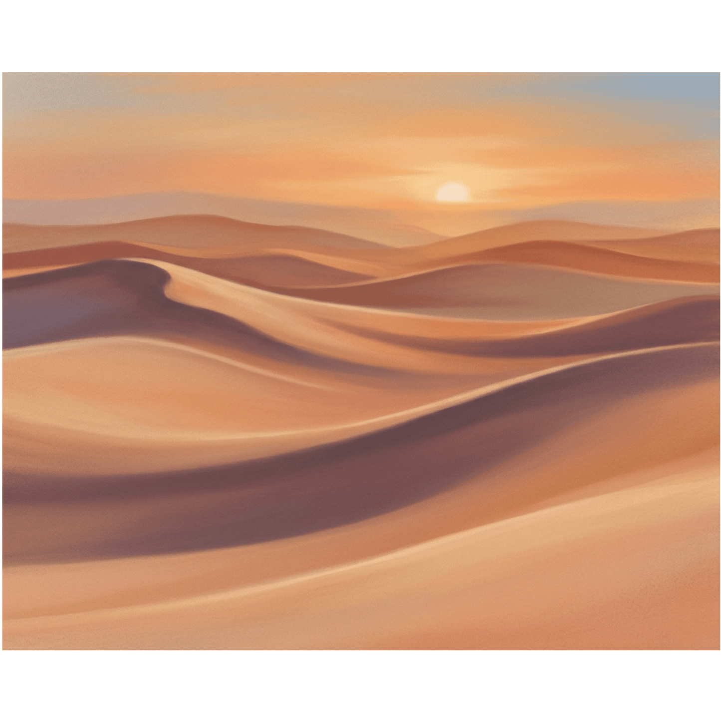 Desert Sunset Dunes PicturaNumbers