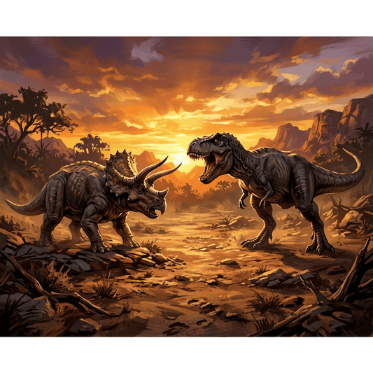 Dino Face Off PicturaNumbers