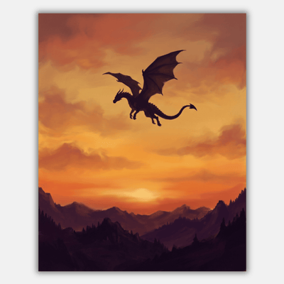 Dragon Sky Silhouette