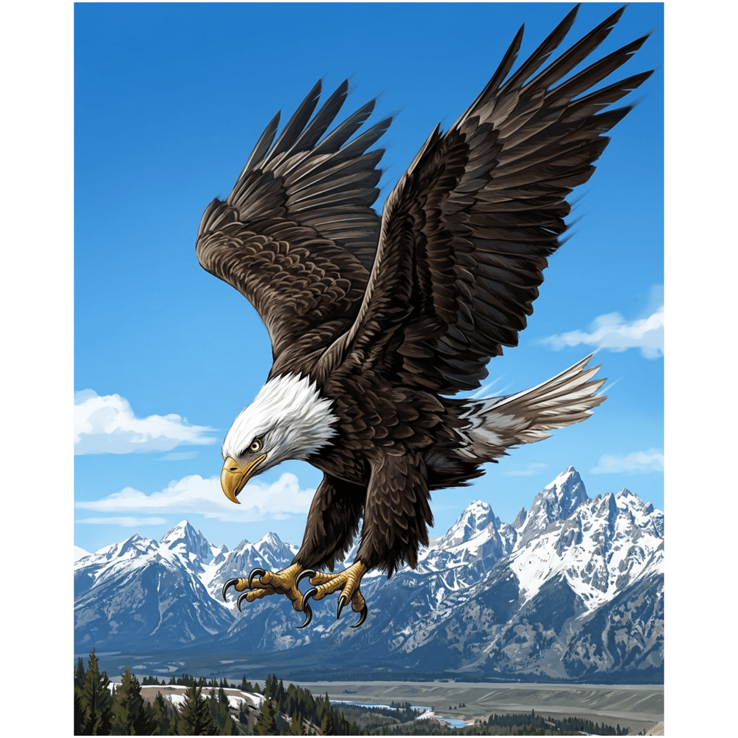 Eagle Dive PicturaNumbers