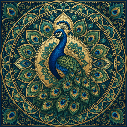 Emerald Peacock PicturaNumbers