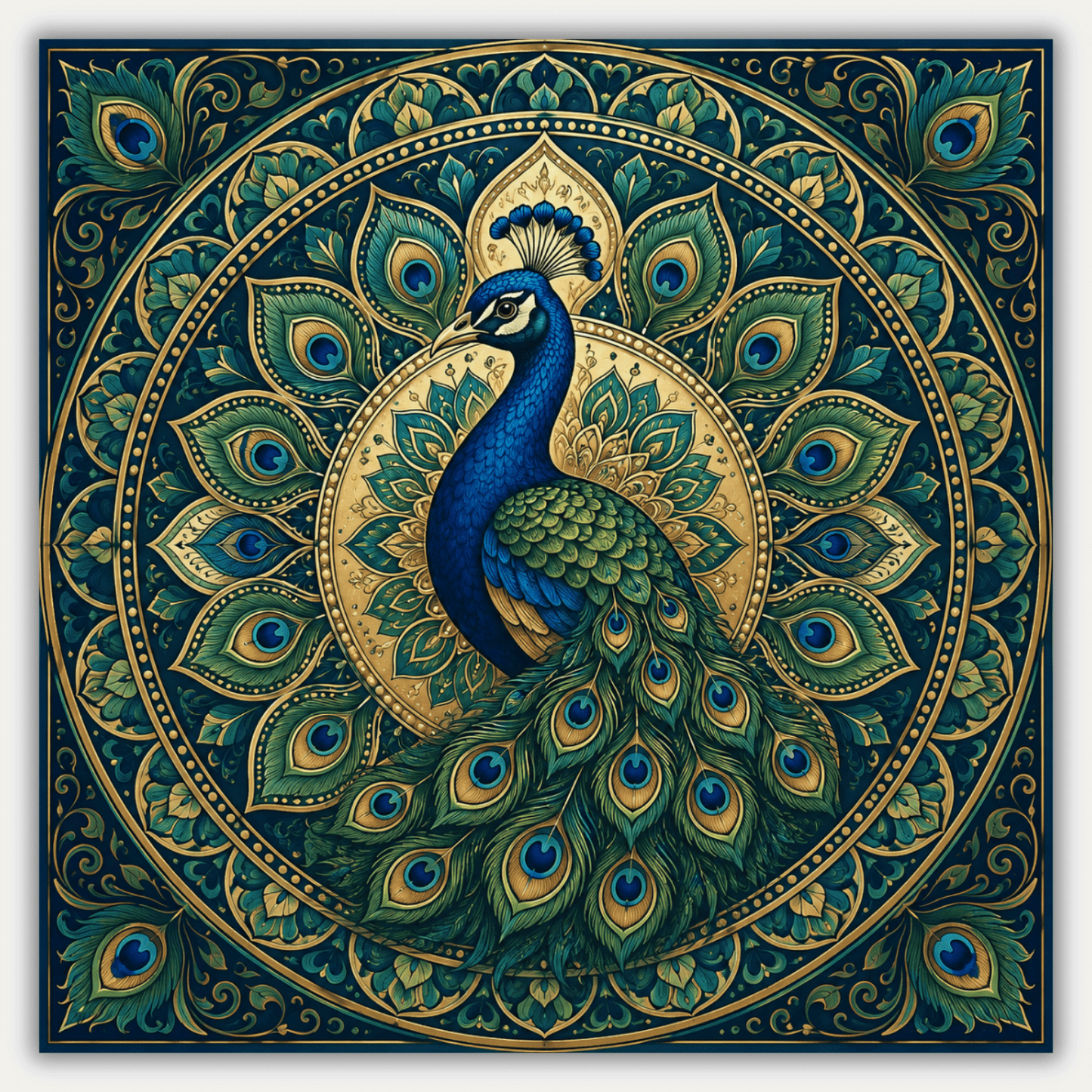 Emerald Peacock PicturaNumbers