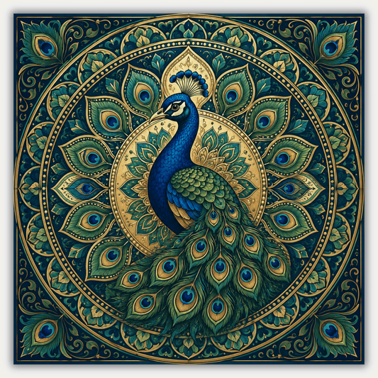 Emerald Peacock PicturaNumbers
