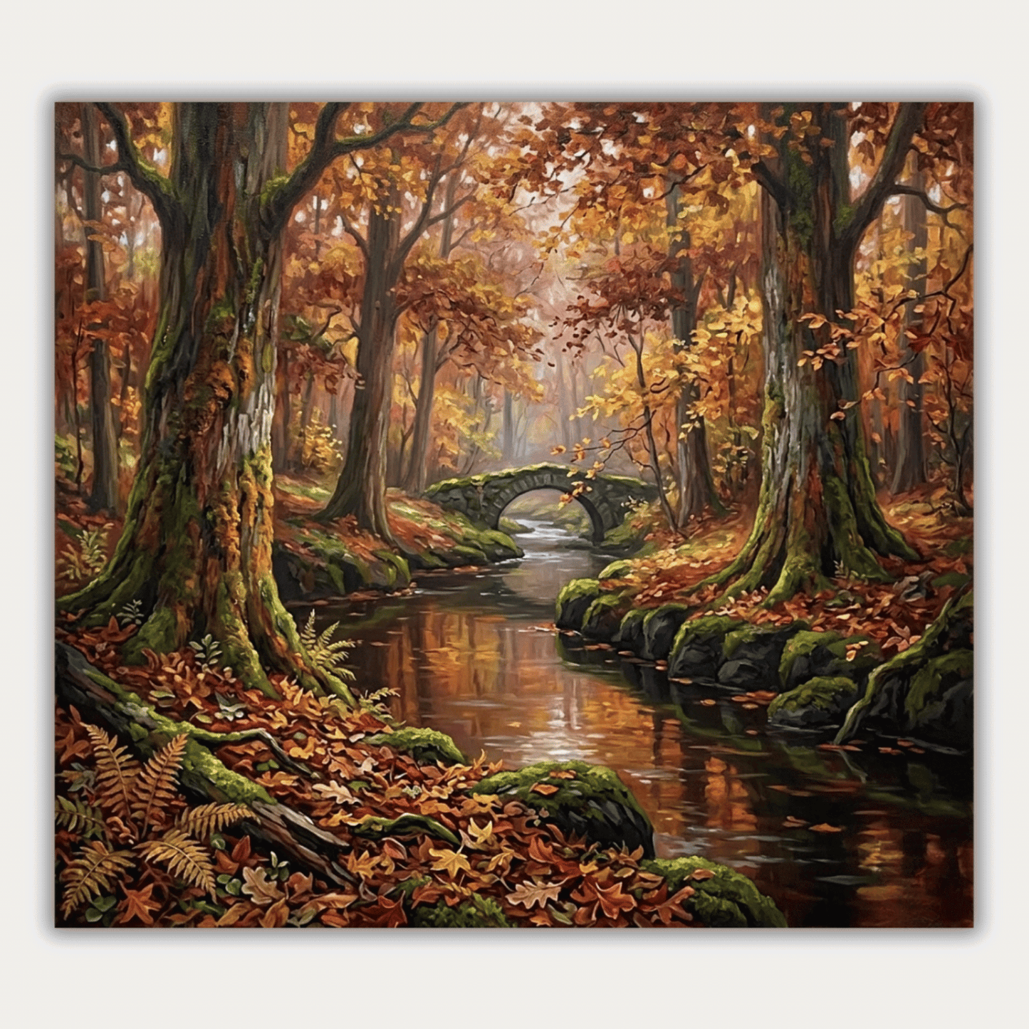 Autumn Forest Stream PicturaNumbers