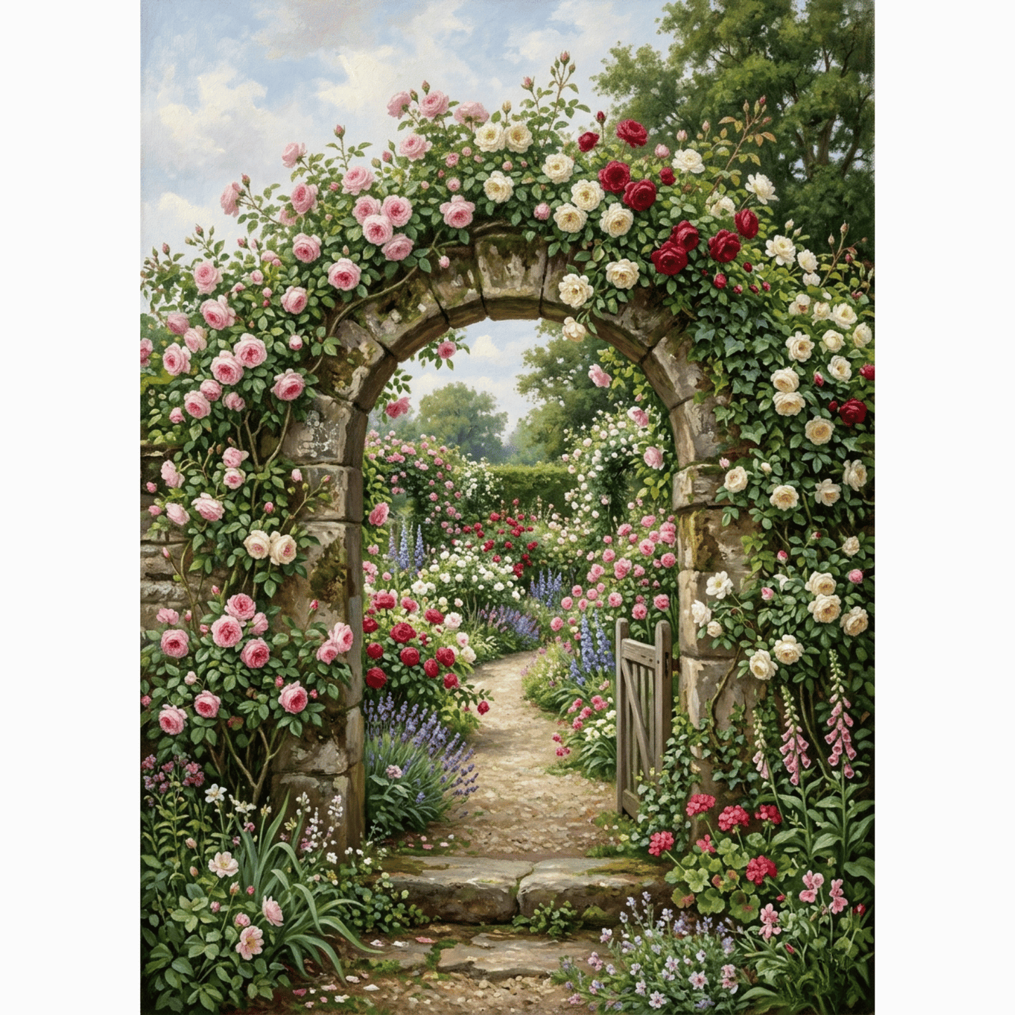 English Rose Garden PicturaNumbers