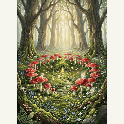 Fairy Ring Mushroom Forest