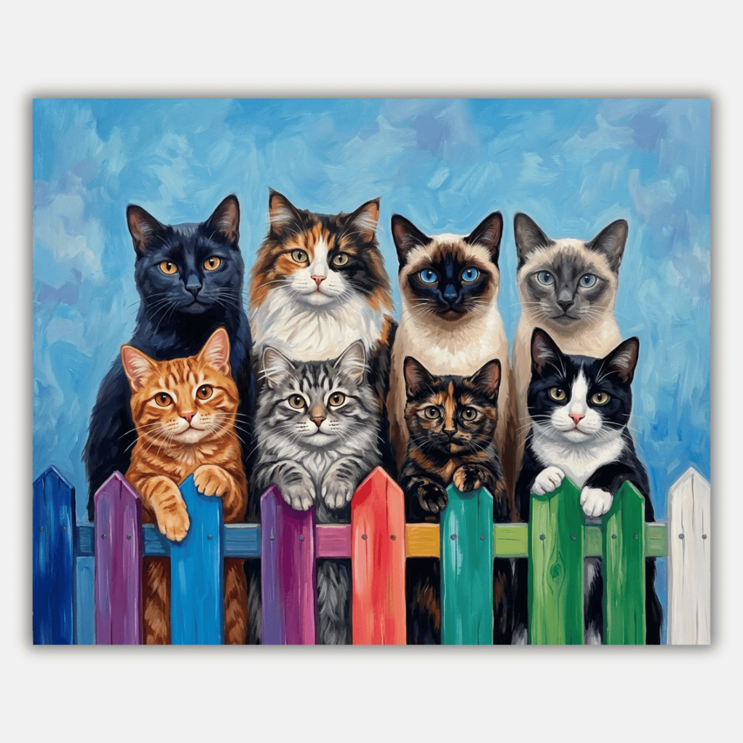Feline On The Fence PicturaNumbers