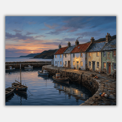 Fishing Village at Dusk