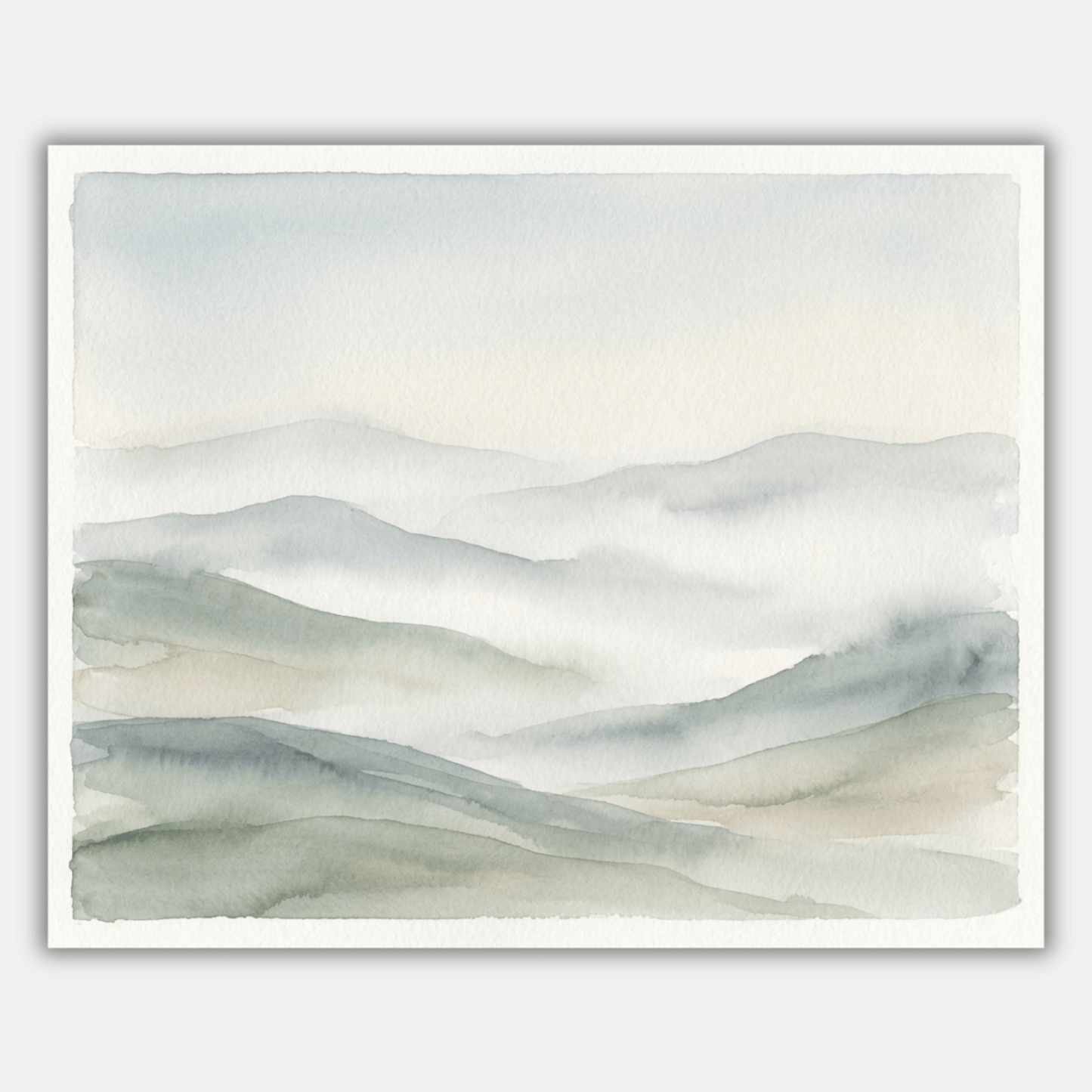 Foggy Hills Morning PicturaNumbers