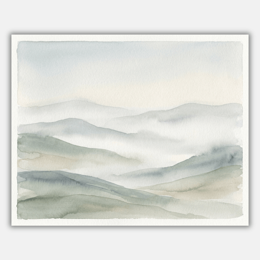 Foggy Hills Morning PicturaNumbers