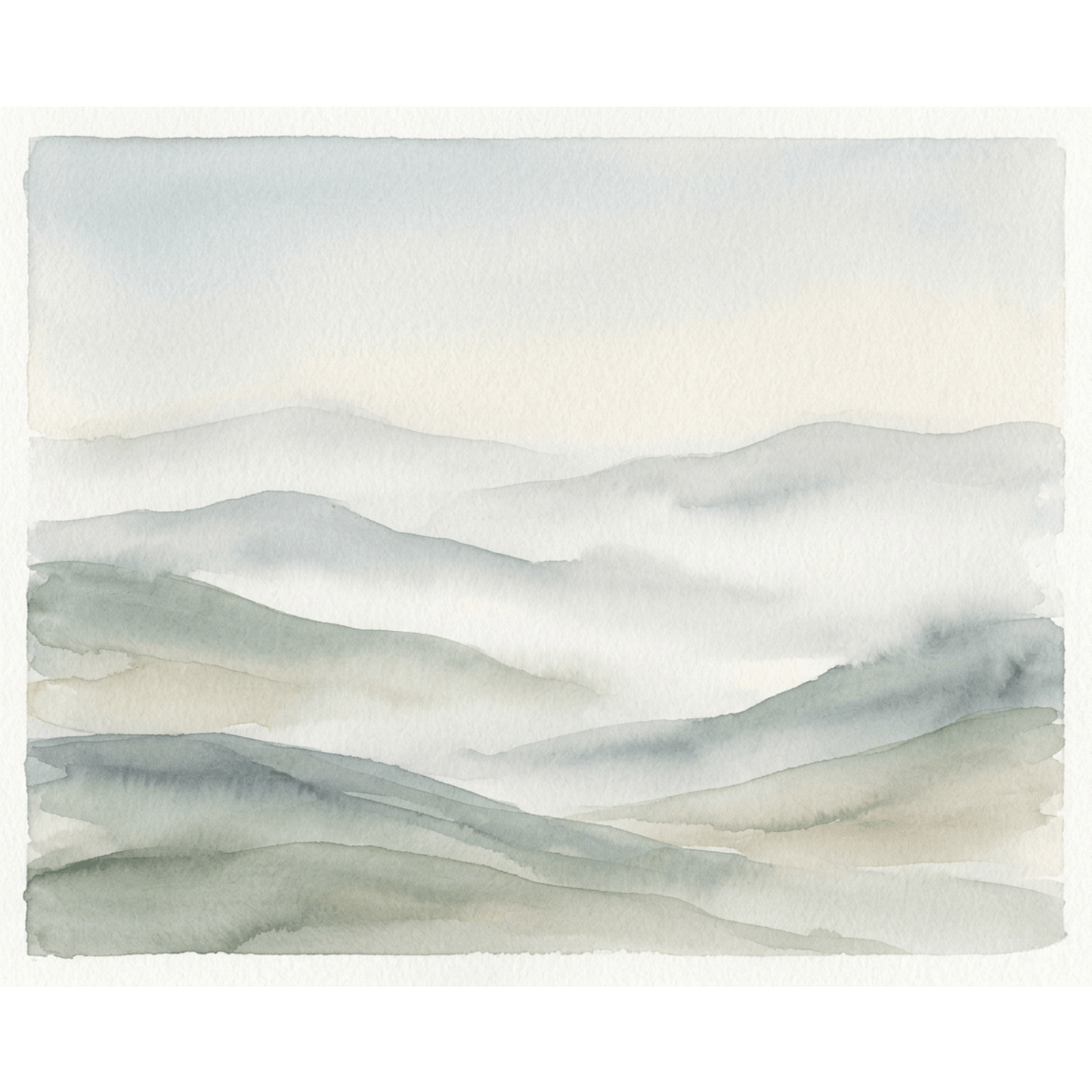 Foggy Hills Morning PicturaNumbers