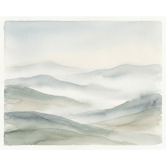 Foggy Hills Morning PicturaNumbers