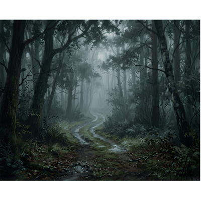 Forest Fog Path
