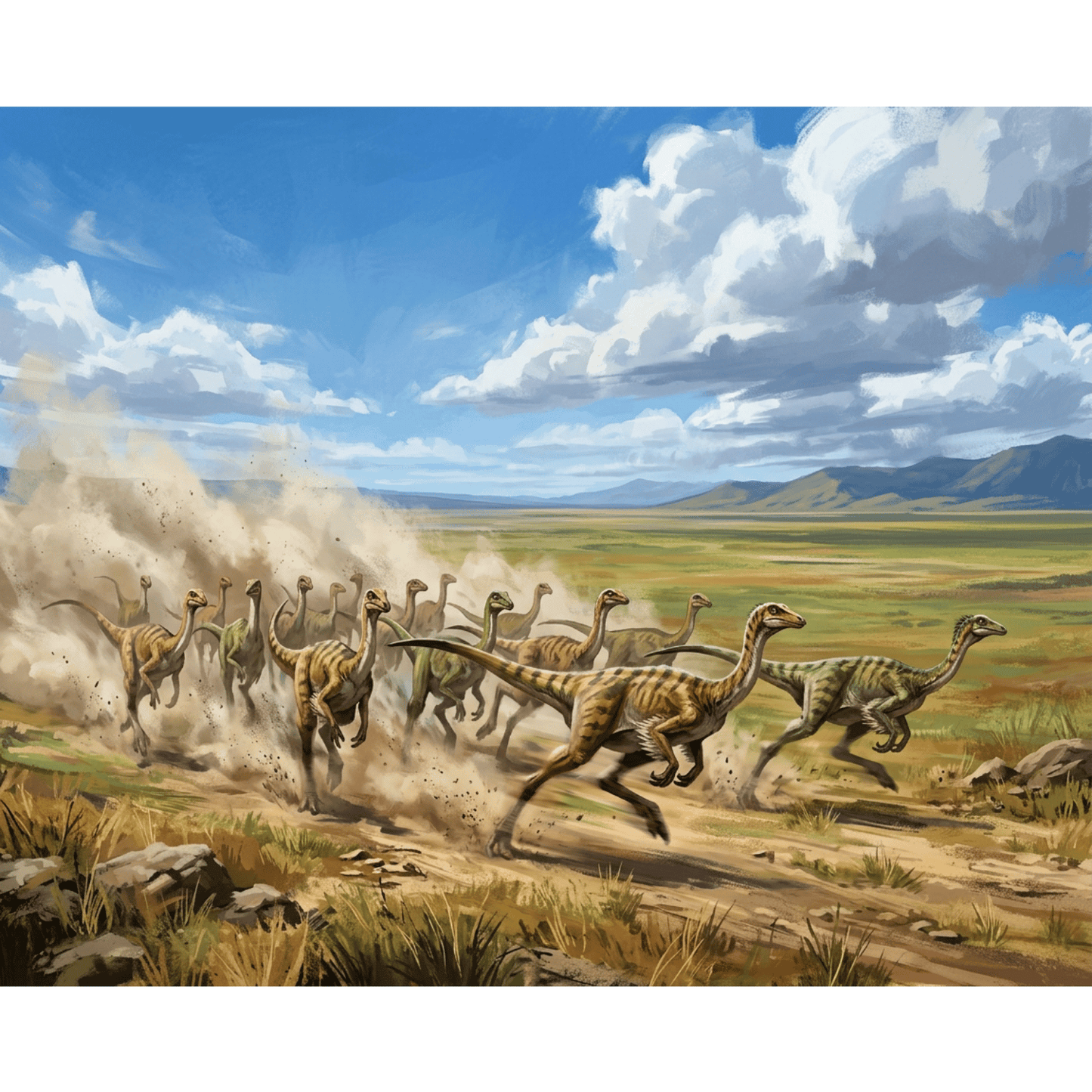Gallimimus Plains Run PicturaNumbers