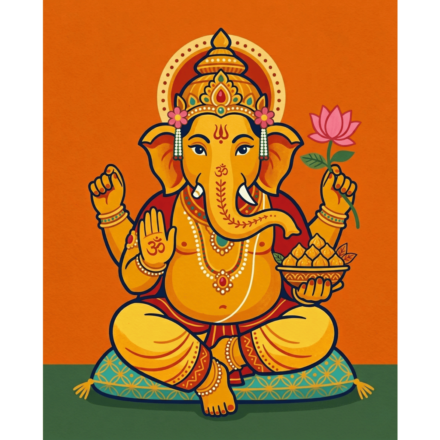 Ganesha Blessings PicturaNumbers