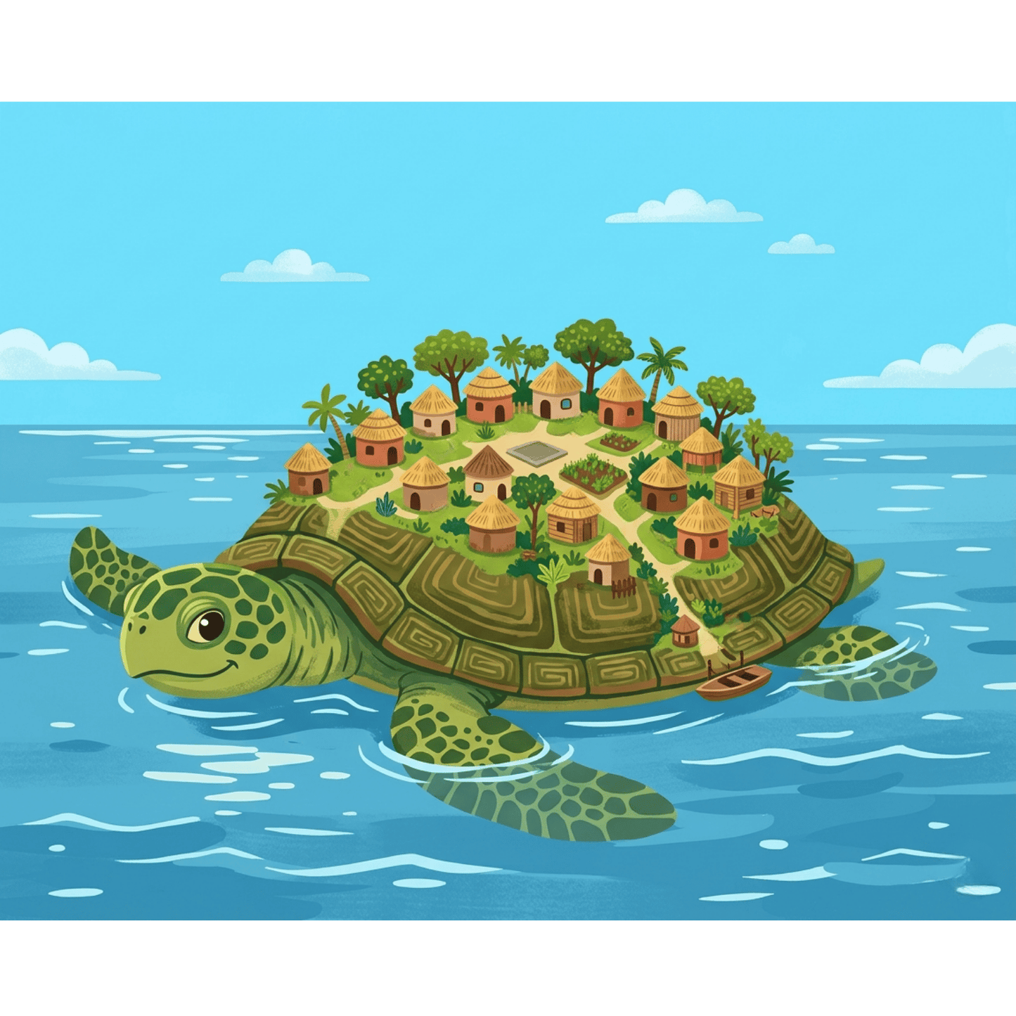 Giant Turtle Island PicturaNumbers