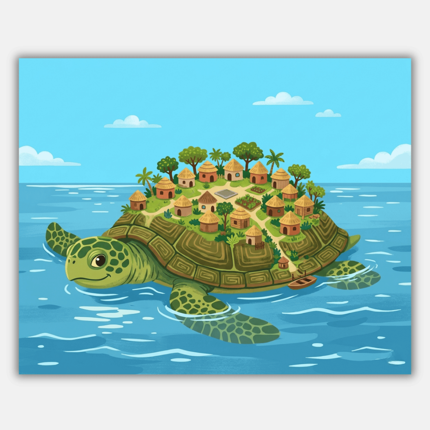 Giant Turtle Island PicturaNumbers