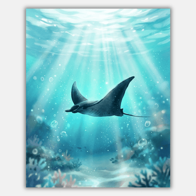Gliding Manta Ray