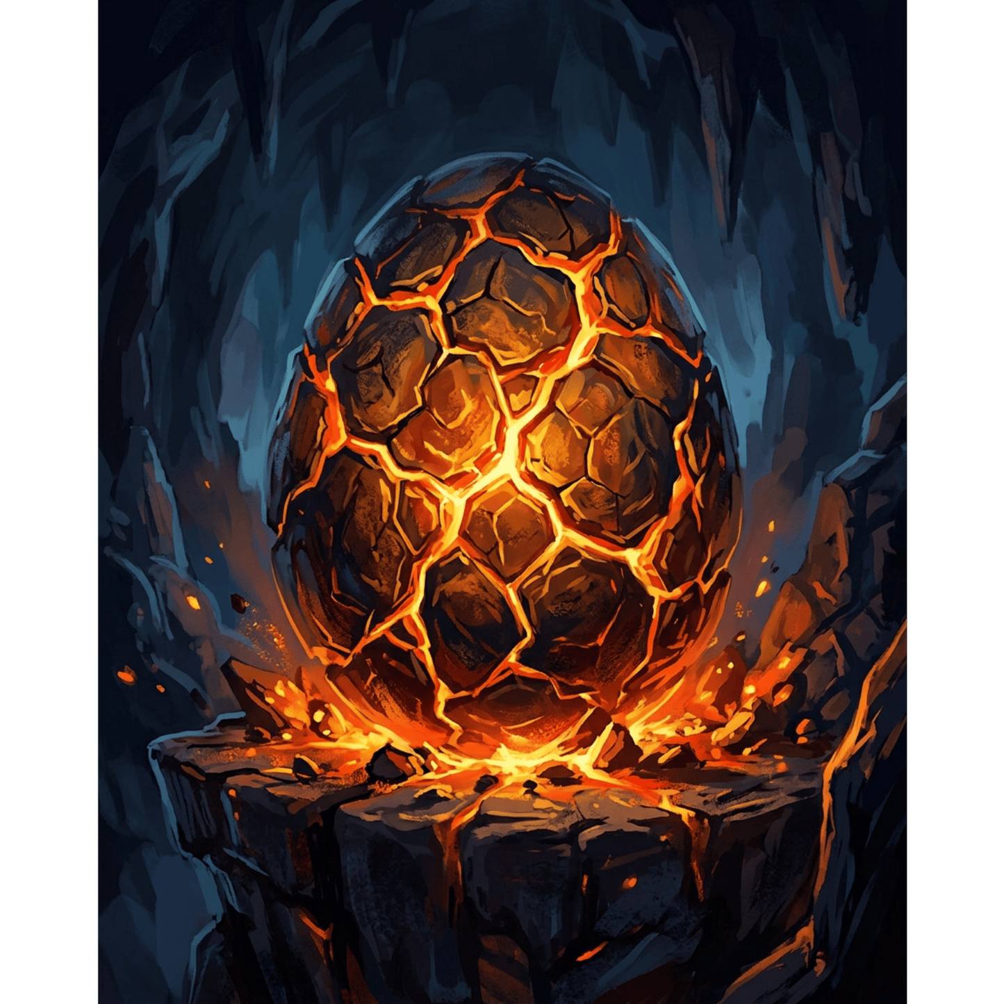 Glowing Dragon Egg PicturaNumbers