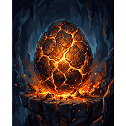 Glowing Dragon Egg PicturaNumbers