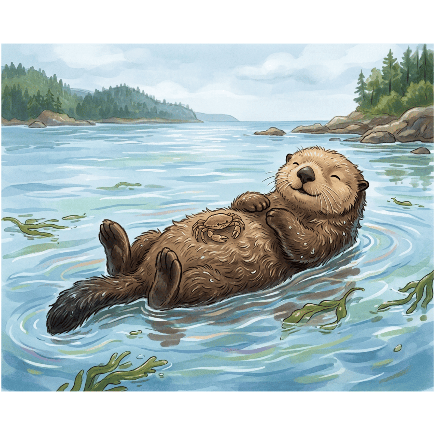 Happy Otter PicturaNumbers
