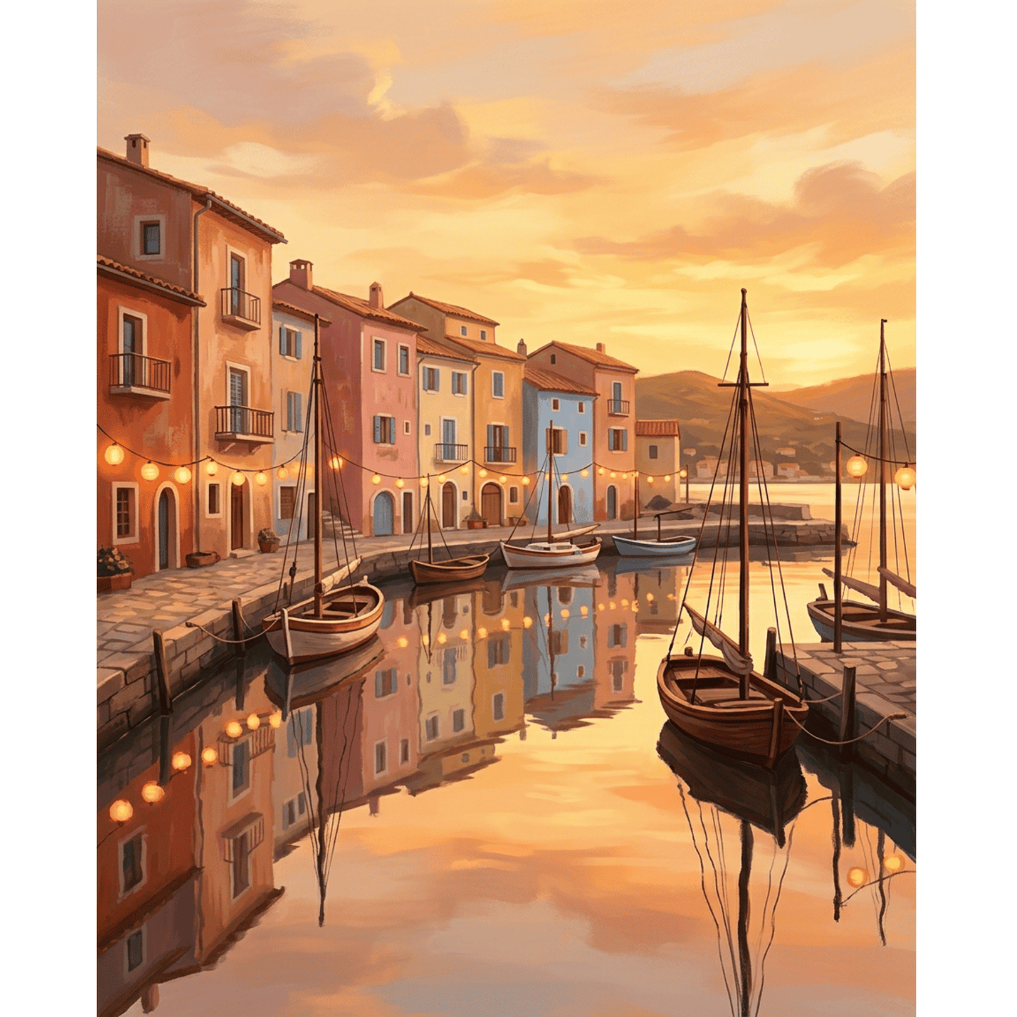 Harbour Reflections PicturaNumbers