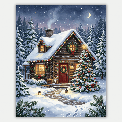 Holiday Snow Cabin