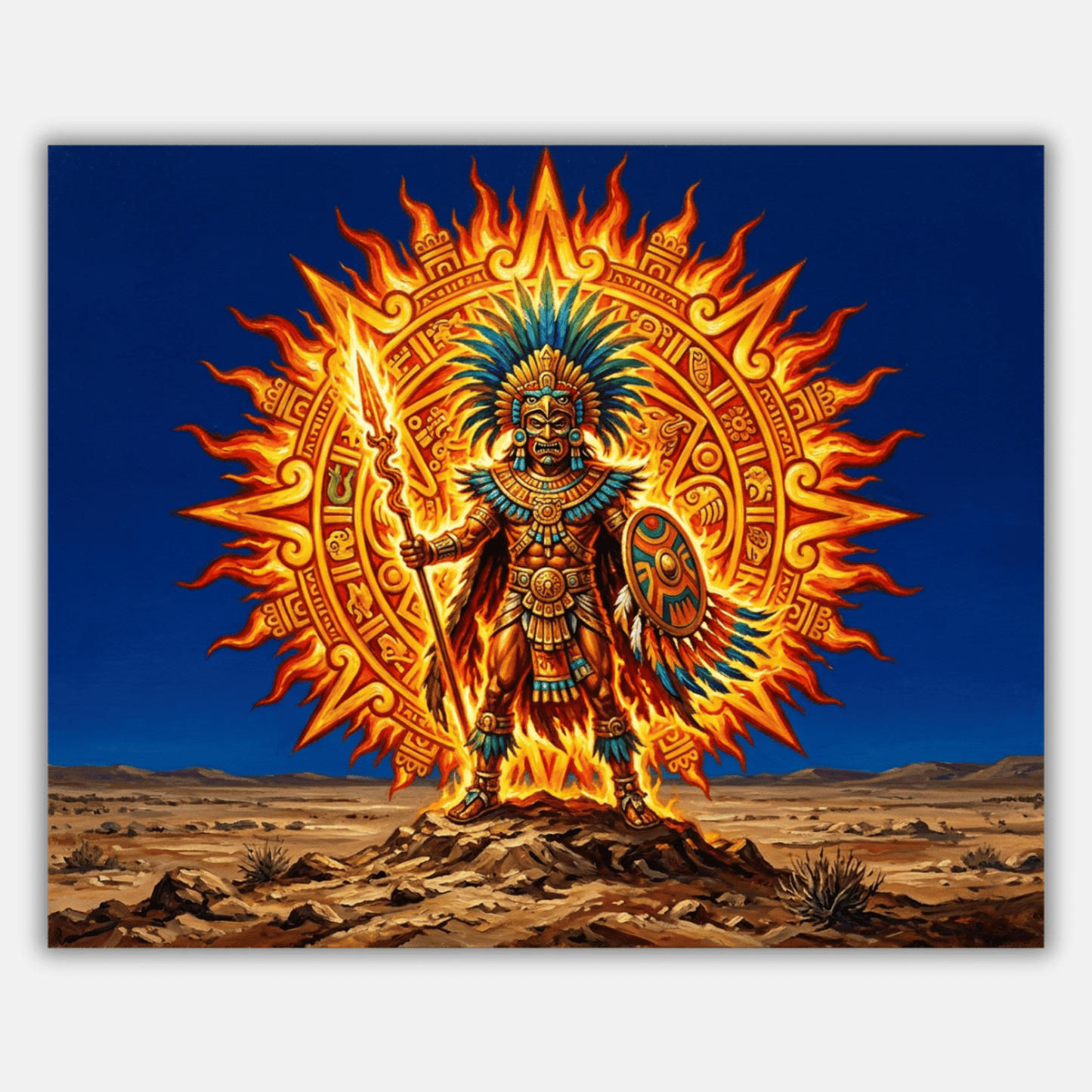Huitzilopochtli Sun PicturaNumbers
