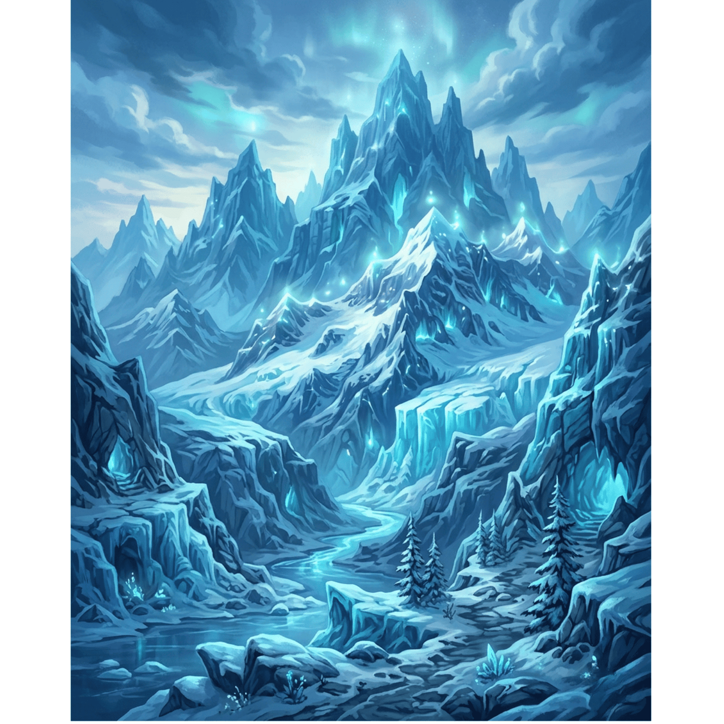 Ice Kingdom Peaks PicturaNumbers