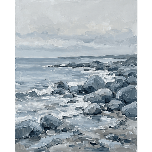 Impressionist Rocky Shore PicturaNumbers