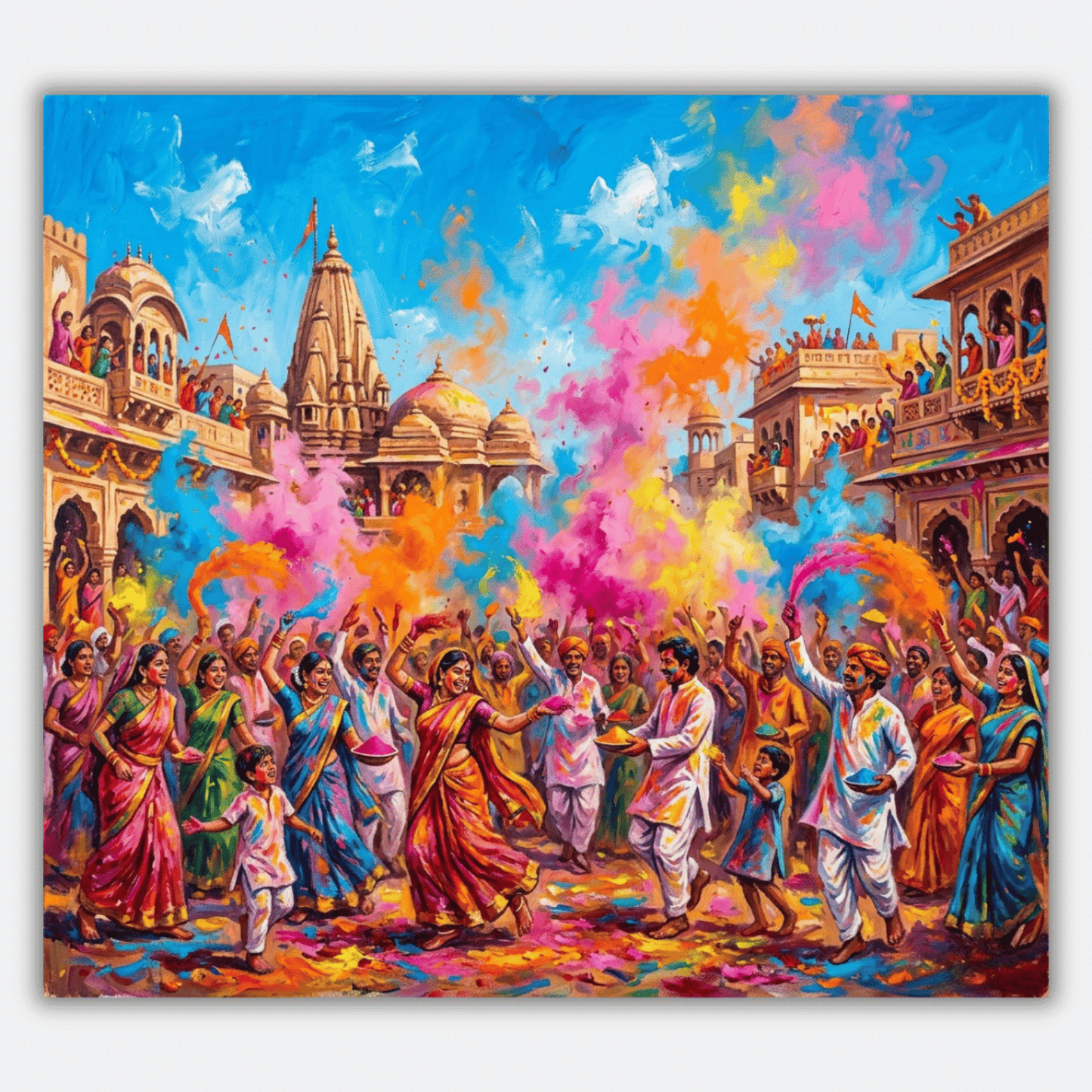 Indian Holi Festival PicturaNumbers