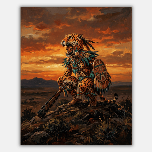 Jaguar Warrior Dusk PicturaNumbers