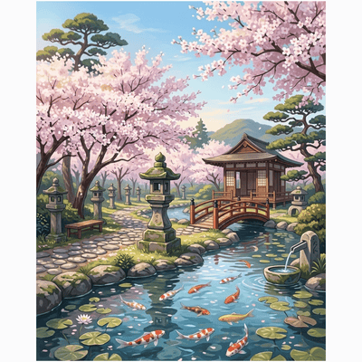 Japanese Blossom Pond
