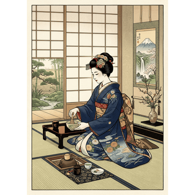 Japanese Geisha Tea Ceremony