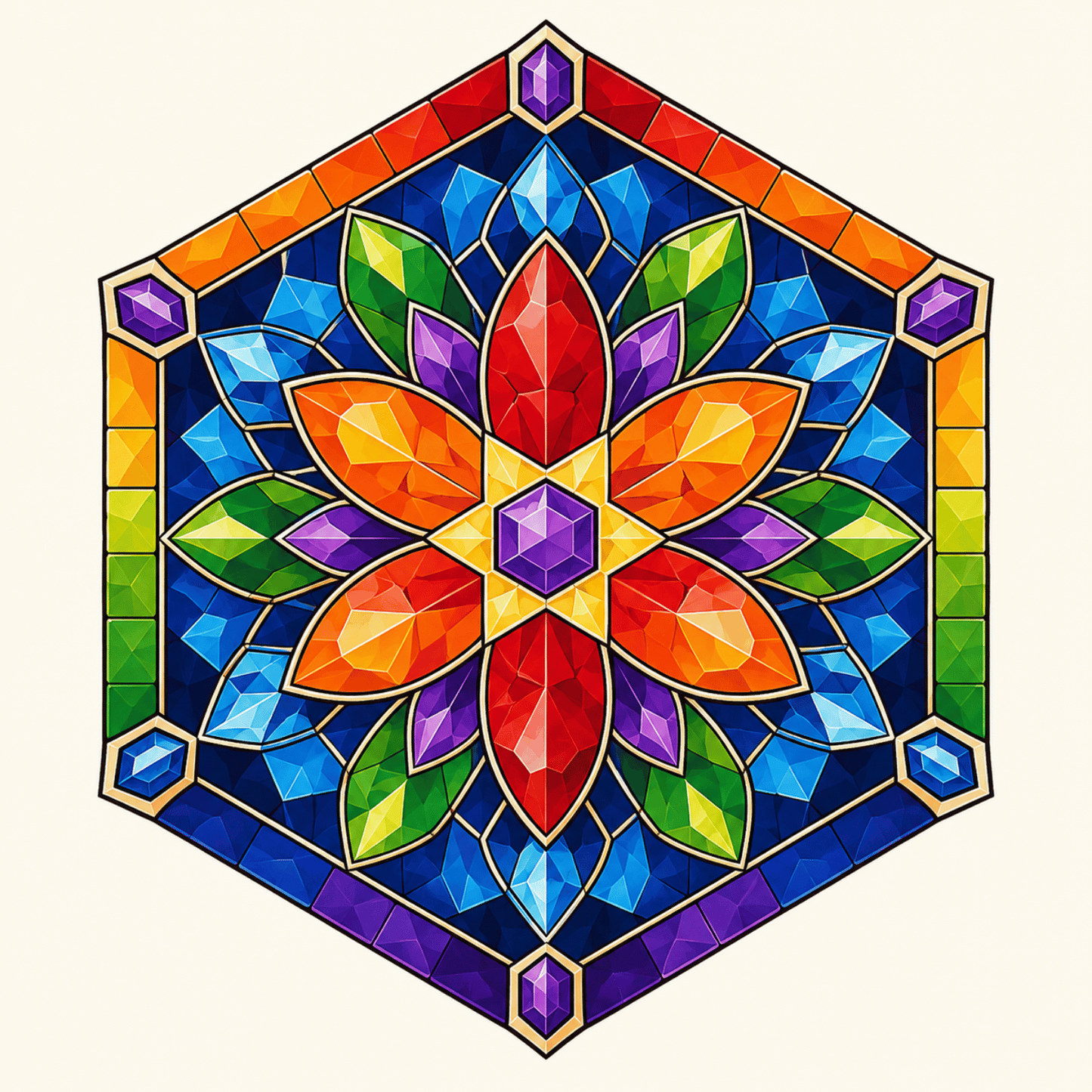 Jewel Hexagon PicturaNumbers