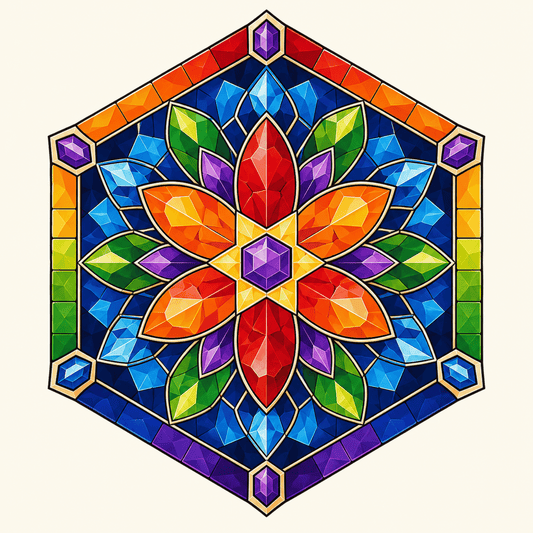 Jewel Hexagon PicturaNumbers