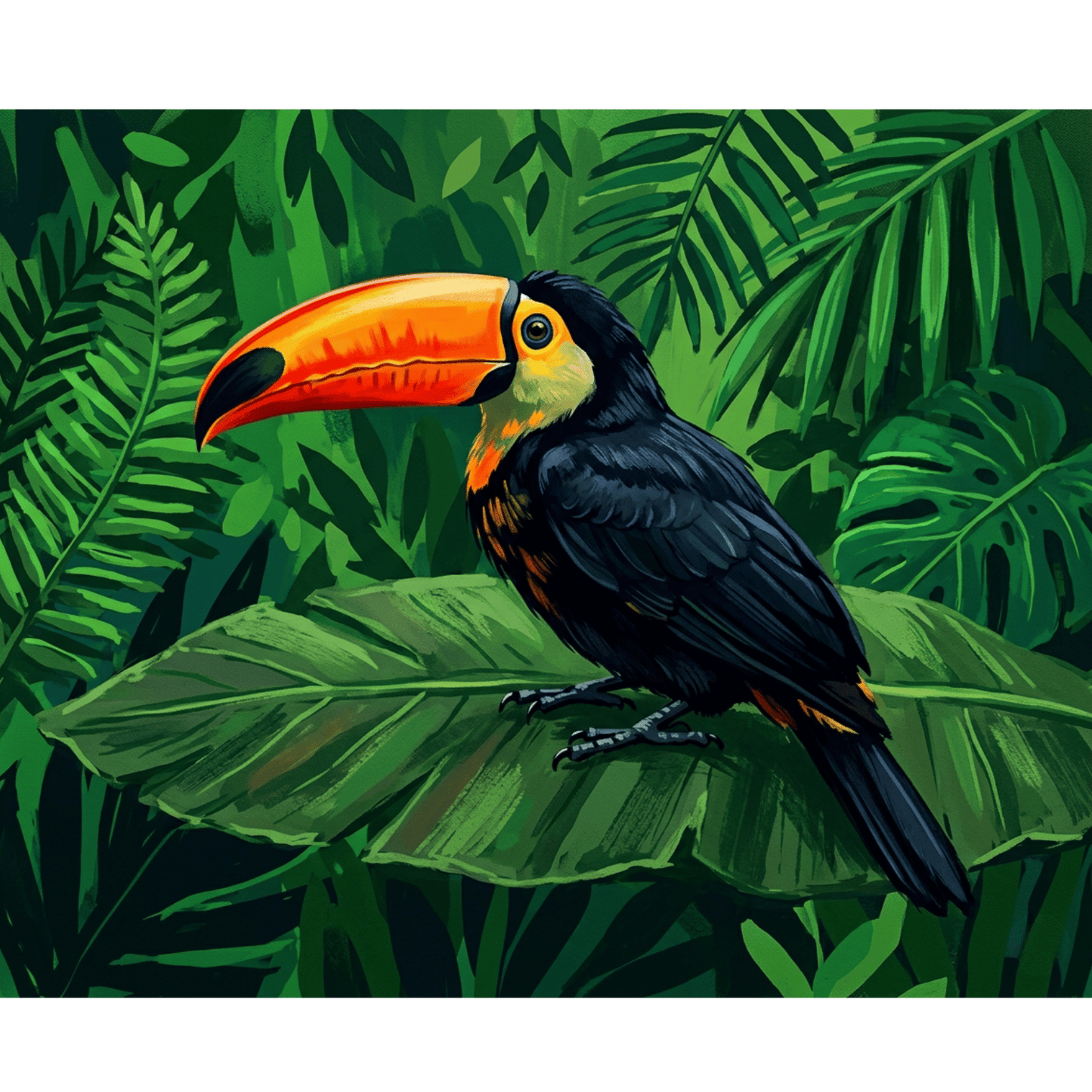 Jungle Toucan PicturaNumbers