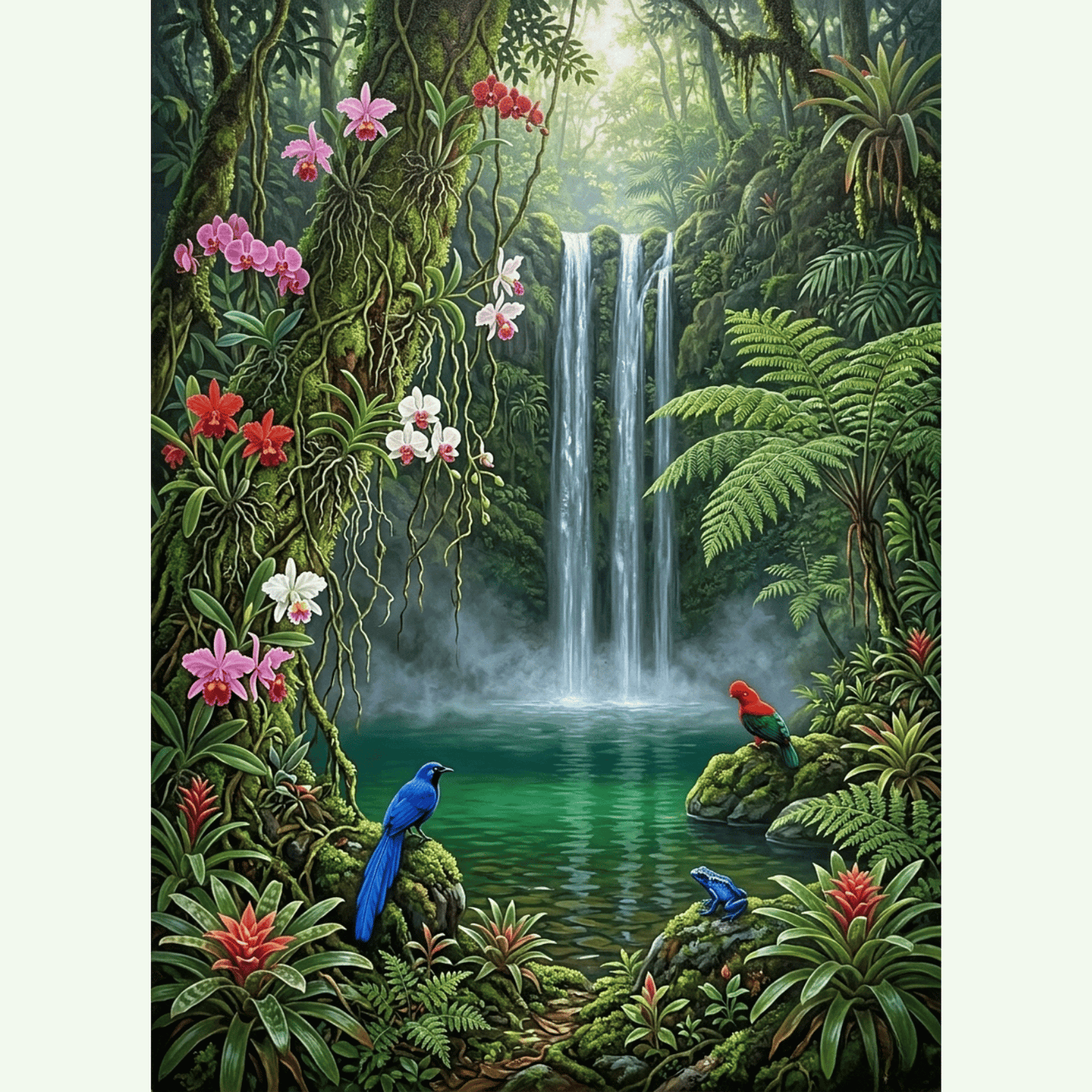 Jungle Waterfall PicturaNumbers