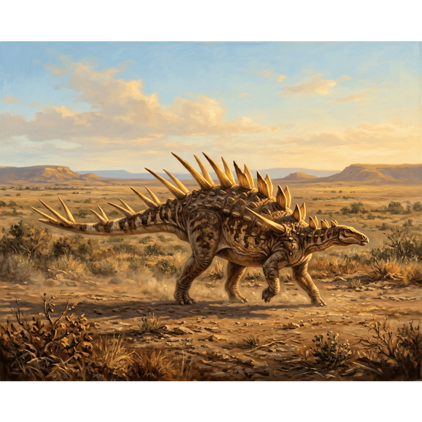Kentrosaurus Dusty Plains March PicturaNumbers