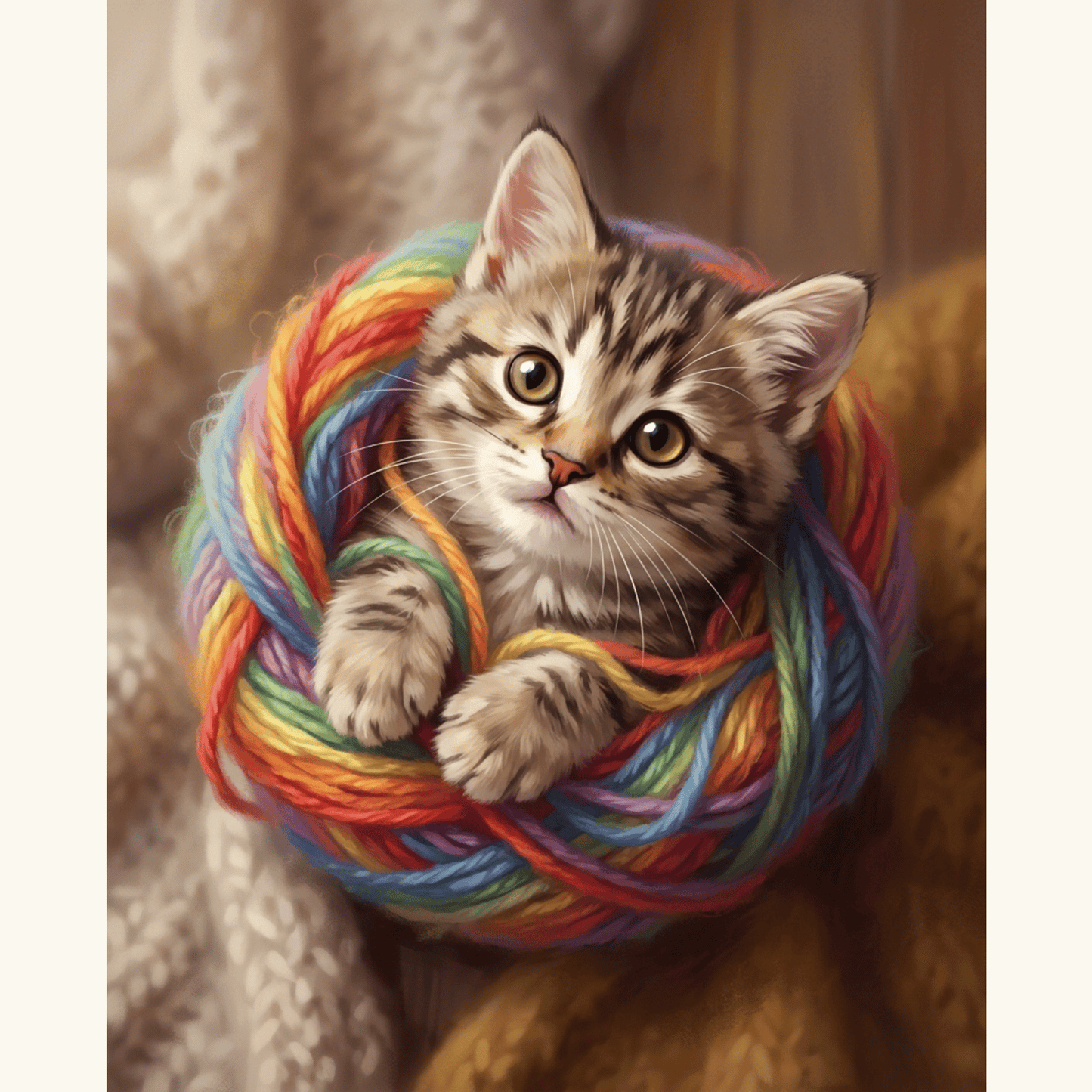 Kitten Yarn PicturaNumbers