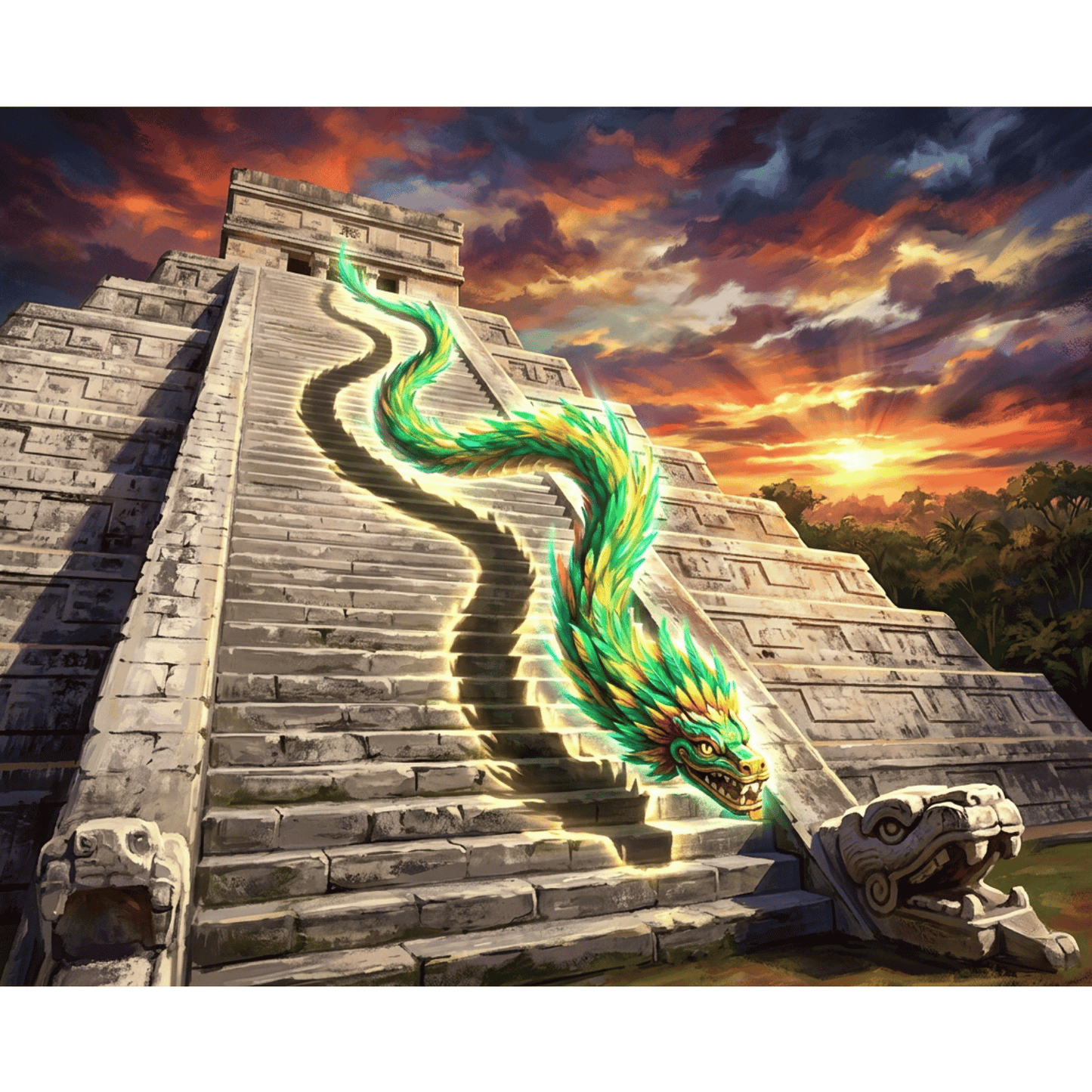 Kukulkan Descends PicturaNumbers