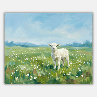 Lamb Daisy Field