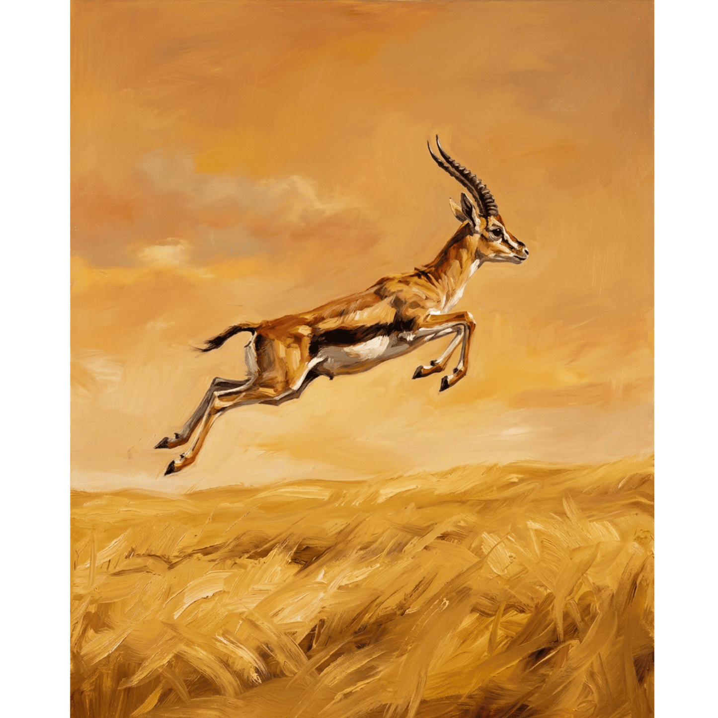 Leaping Gazelle PicturaNumbers