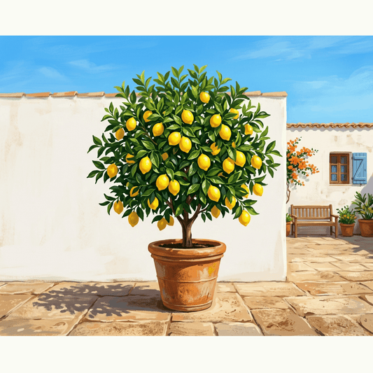 Lemon Tree Courtyard PicturaNumbers