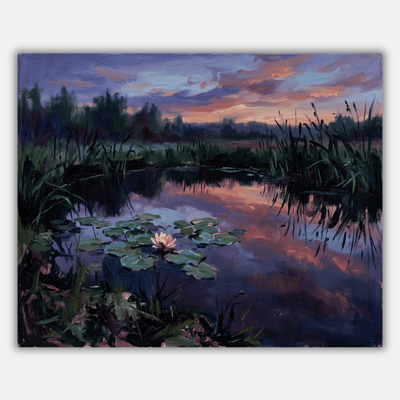 Lily Pad Pond Dusk