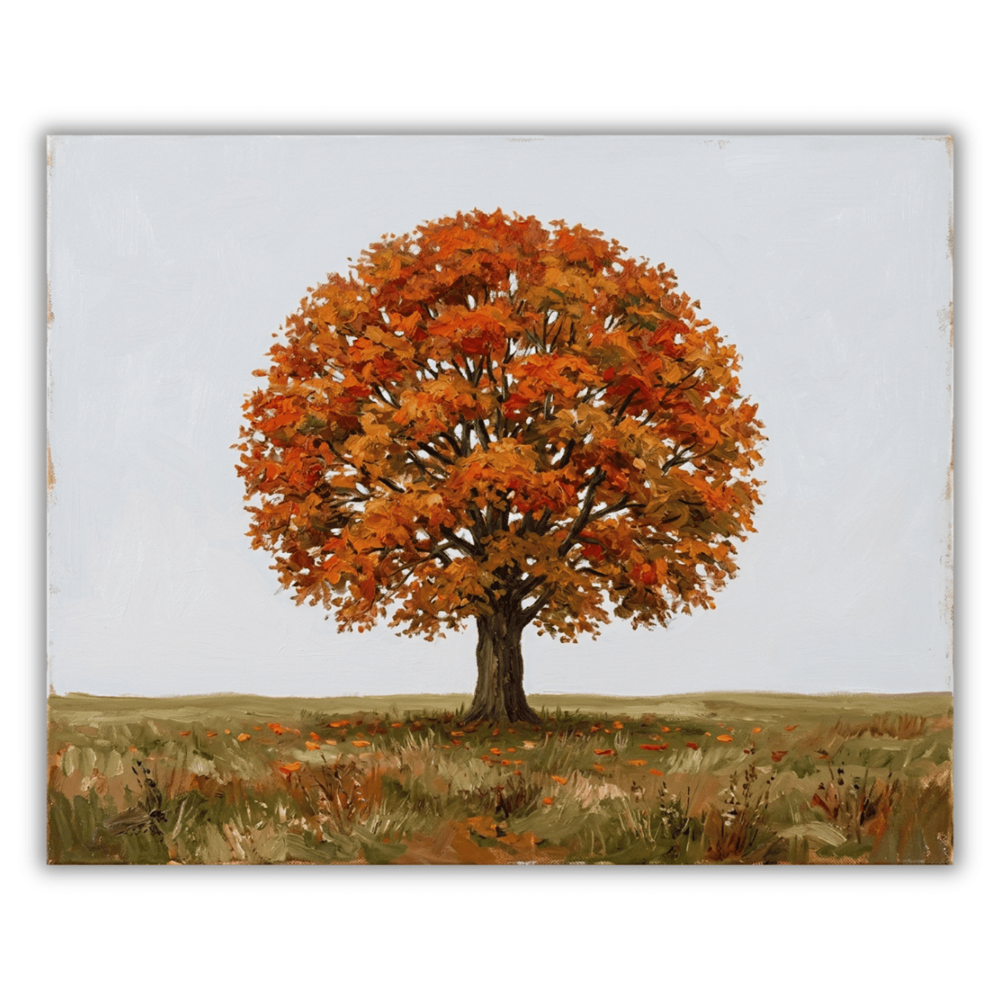 Lone Autumn Tree PicturaNumbers