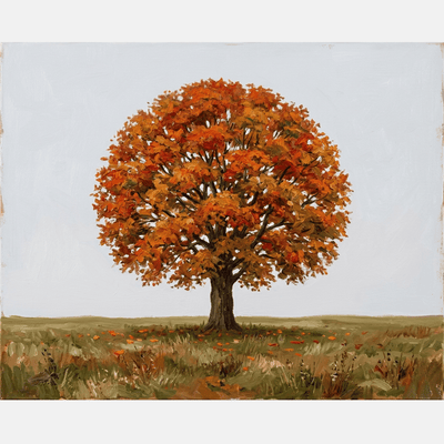 Lone Autumn Tree